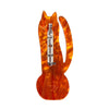 Pumpkin Time Kitty Brooch  -  Erstwilder  -  Quirky Resin and Enamel Accessories