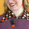 Pumpkin Time Kitty Brooch
