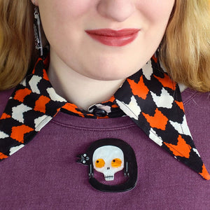 From the Catacombs Brooch  -  Erstwilder  -  Quirky Resin and Enamel Accessories