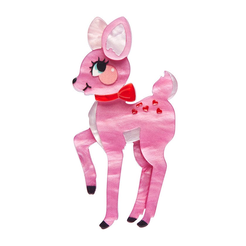 Our Deer Sweetheart Brooch  -  Erstwilder  -  Quirky Resin and Enamel Accessories