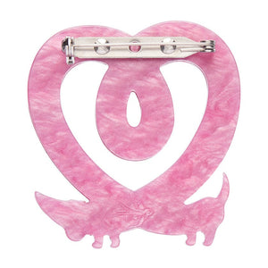 Long Lasting Love Brooch  -  Erstwilder  -  Quirky Resin and Enamel Accessories