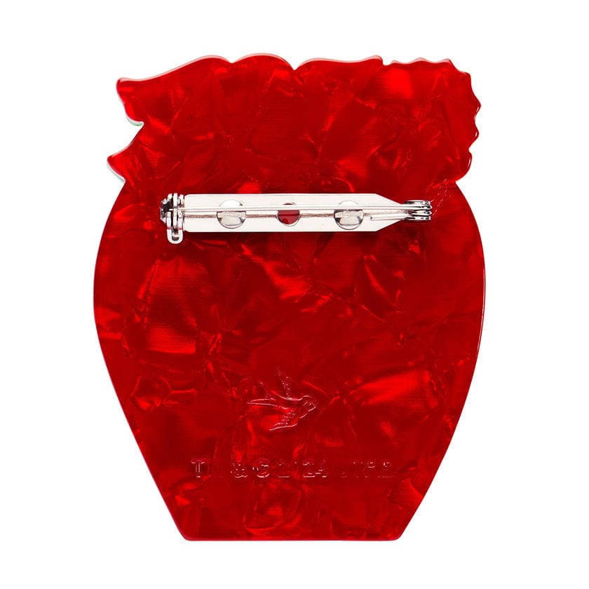 Berry Happy Home Brooch  -  Erstwilder  -  Quirky Resin and Enamel Accessories