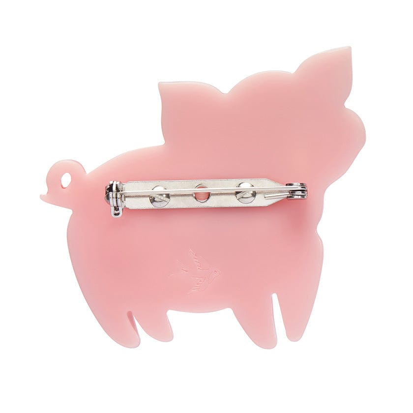 That'll Do Pig Brooch  -  Erstwilder  -  Quirky Resin and Enamel Accessories