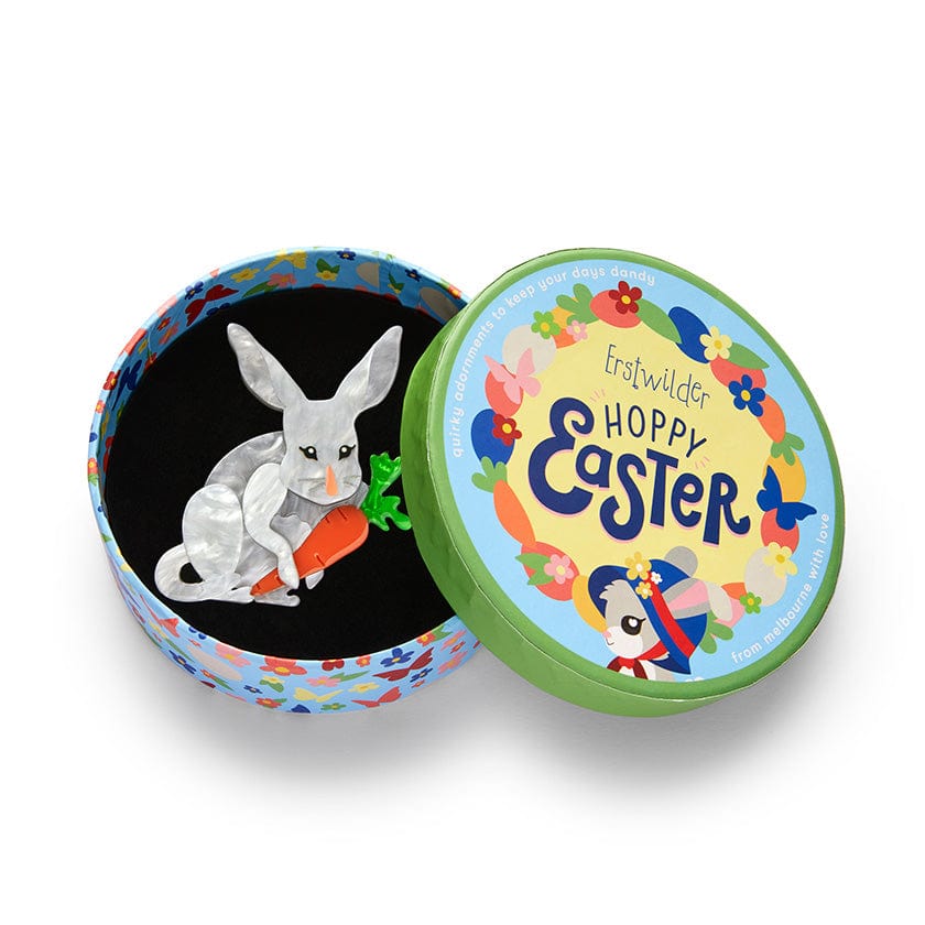 Brave Easter Bilby Brooch  -  Erstwilder  -  Quirky Resin and Enamel Accessories