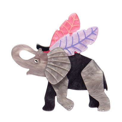 Pachyderm Dream Brooch  -  Erstwilder  -  Quirky Resin and Enamel Accessories