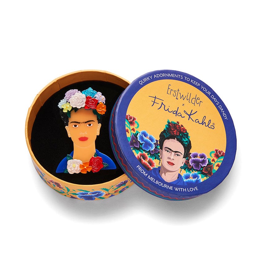 My Own Muse Frida Brooch  -  Erstwilder  -  Quirky Resin and Enamel Accessories
