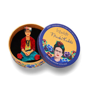 The One Frida Brooch  -  Erstwilder  -  Quirky Resin and Enamel Accessories