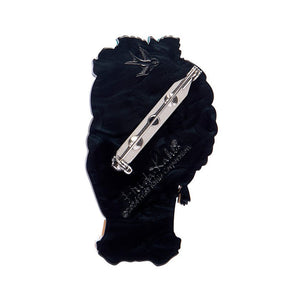 Frida Calavera Brooch  -  Erstwilder  -  Quirky Resin and Enamel Accessories