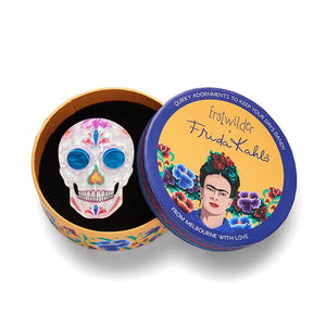 Dia De Los Muertos Brooch  -  Erstwilder  -  Quirky Resin and Enamel Accessories