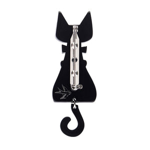 It’s Kitty Time Brooch  -  Erstwilder  -  Quirky Resin and Enamel Accessories