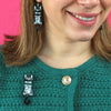 It’s Kitty Time Brooch  -  Erstwilder  -  Quirky Resin and Enamel Accessories
