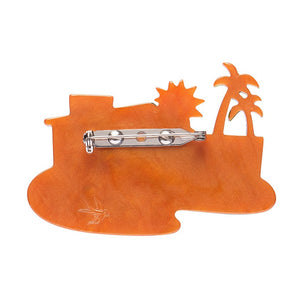 The Great Entertainer Brooch  -  Erstwilder  -  Quirky Resin and Enamel Accessories