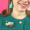 The Great Entertainer Brooch  -  Erstwilder  -  Quirky Resin and Enamel Accessories