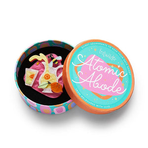 Lemon Squeezy Brooch  -  Erstwilder  -  Quirky Resin and Enamel Accessories