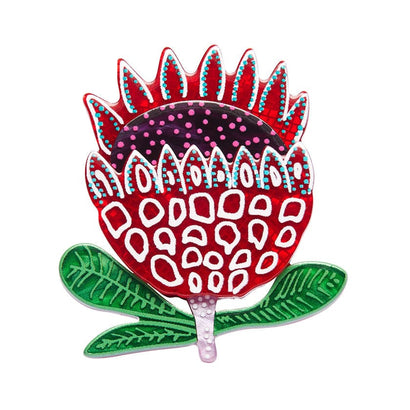 Prophetic Protea Brooch  -  Erstwilder  -  Quirky Resin and Enamel Accessories