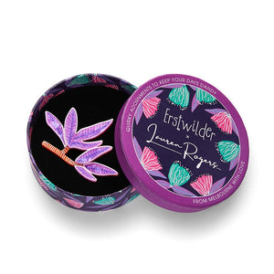 Gainful Gum Leaves Brooch  -  Erstwilder  -  Quirky Resin and Enamel Accessories