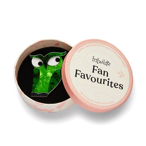 Herb's Hot Hoot Brooch  -  Erstwilder  -  Quirky Resin and Enamel Accessories