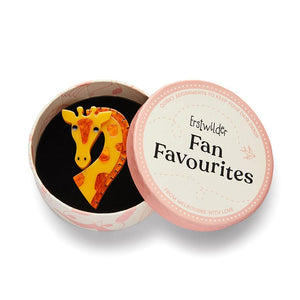 Gingerly Awaiting Gina Brooch  -  Erstwilder  -  Quirky Resin and Enamel Accessories