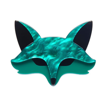 Fatoush the Fennec Fox Brooch  -  Erstwilder  -  Quirky Resin and Enamel Accessories