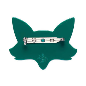 Fatoush the Fennec Fox Brooch  -  Erstwilder  -  Quirky Resin and Enamel Accessories