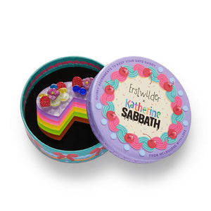 Bondi Hipster Cake Brooch  -  Erstwilder  -  Quirky Resin and Enamel Accessories