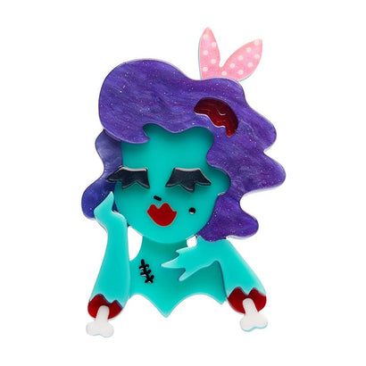 Drop Dead Gorgeous Brooch  -  Erstwilder  -  Quirky Resin and Enamel Accessories