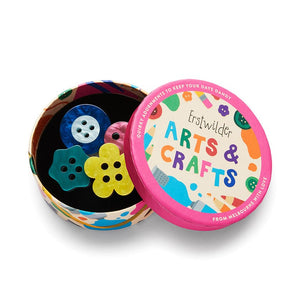 Cute As A Button Brooch  -  Erstwilder  -  Quirky Resin and Enamel Accessories
