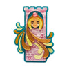 Let Your Hair Down Brooch  -  Erstwilder  -  Quirky Resin and Enamel Accessories