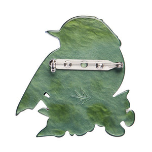 Riley the Robin Brooch  -  Erstwilder  -  Quirky Resin and Enamel Accessories