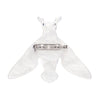 Glimmer the Hawk Moth Brooch  -  Erstwilder  -  Quirky Resin and Enamel Accessories