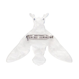 Glimmer the Hawk Moth Brooch  -  Erstwilder  -  Quirky Resin and Enamel Accessories