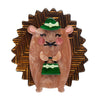 Harriet the Hedgehog Brooch  -  Erstwilder  -  Quirky Resin and Enamel Accessories