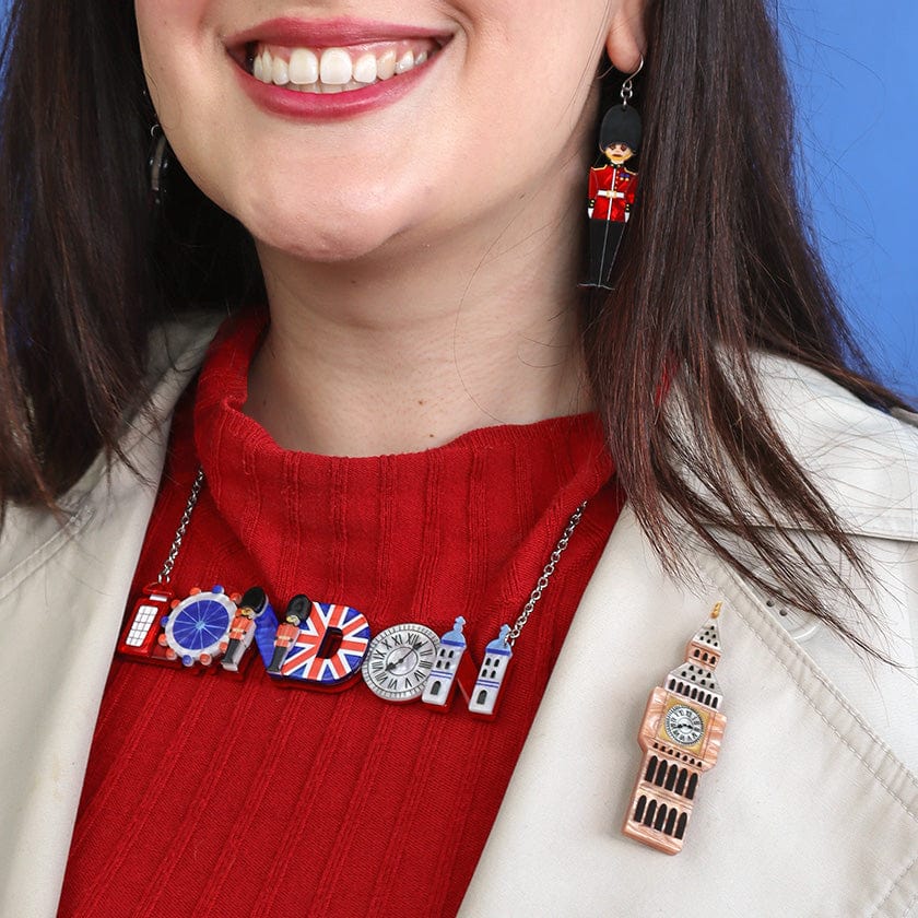 Big Ben Brooch  -  Erstwilder  -  Quirky Resin and Enamel Accessories