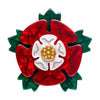 Tudor Rose Brooch  -  Erstwilder  -  Quirky Resin and Enamel Accessories