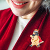 Fashion Sense Brooch  -  Erstwilder  -  Quirky Resin and Enamel Accessories