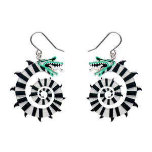 Sandworm Drop Earrings  -  Erstwilder  -  Quirky Resin and Enamel Accessories
