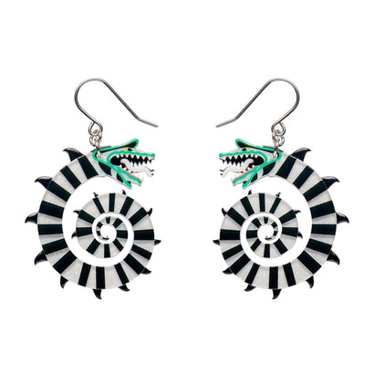 Sandworm Drop Earrings  -  Erstwilder  -  Quirky Resin and Enamel Accessories
