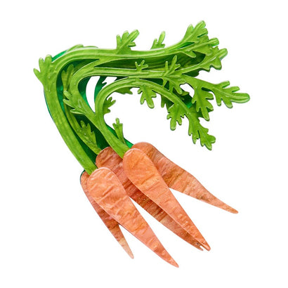 Carrot Topper Brooch  -  Erstwilder  -  Quirky Resin and Enamel Accessories