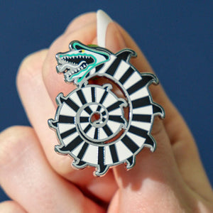 Sandworm Enamel Pin  -  Erstwilder  -  Quirky Resin and Enamel Accessories