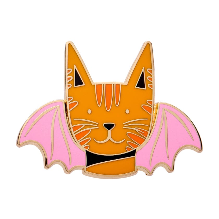Winged Kitty Enamel Pin  -  Erstwilder  -  Quirky Resin and Enamel Accessories