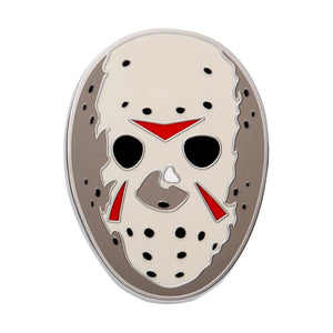 Jason Voorhees Mask Enamel Pin  -  Erstwilder  -  Quirky Resin and Enamel Accessories