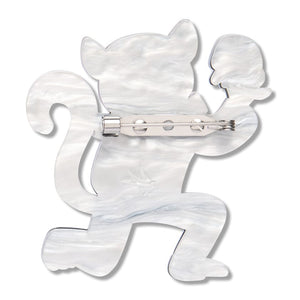 Morgan's Monologue Brooch  -  Erstwilder  -  Quirky Resin and Enamel Accessories