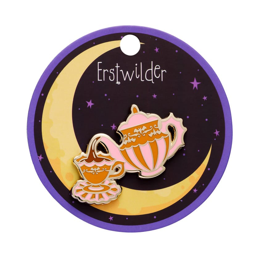 Spills & Spells Enamel Pin  -  Erstwilder  -  Quirky Resin and Enamel Accessories