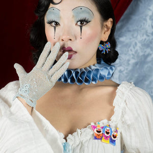 The Laughing Clowns Brooch  -  Erstwilder  -  Quirky Resin and Enamel Accessories