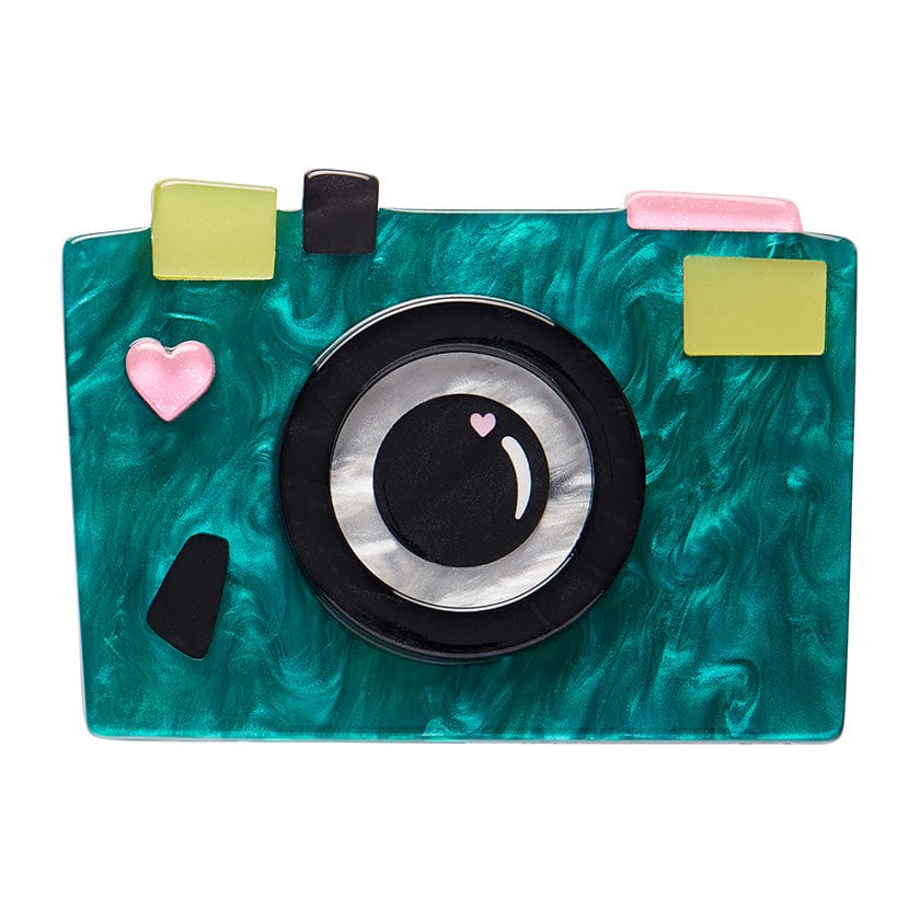 Snap Happy Sally Brooch (IMPERFECT)  -  Erstwilder  -  Quirky Resin and Enamel Accessories