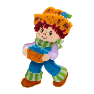 Huckleberry Pie Brooch (IMPERFECT)  -  Erstwilder  -  Quirky Resin and Enamel Accessories