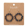 Wreath Drop Earrings – Navy  -  Erstwilder Essentials  -  Quirky Resin and Enamel Accessories