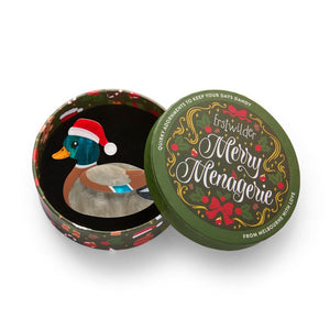 Daphne the Duck Brooch  -  Erstwilder  -  Quirky Resin and Enamel Accessories