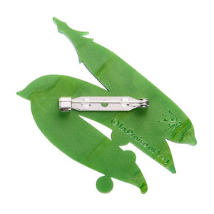 Peas Please Brooch  -  Erstwilder  -  Quirky Resin and Enamel Accessories