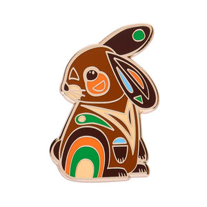 Milo the Bunny Enamel Pin  -  Erstwilder  -  Quirky Resin and Enamel Accessories